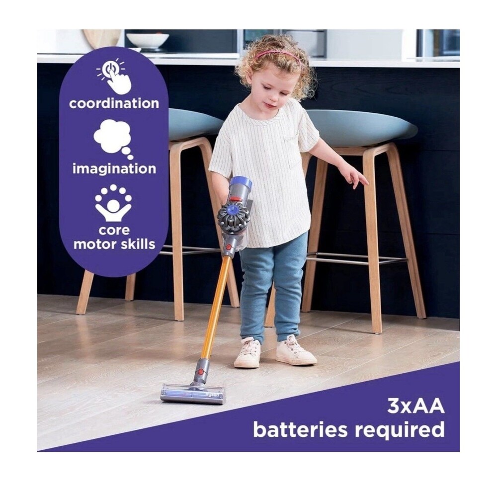 Dyson Cordless Vacuum Toy Pretend Play Interactive Toy with Sounds  No Box